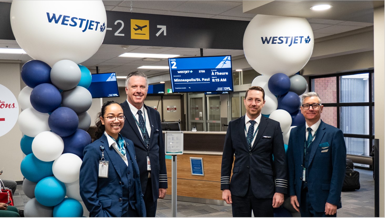 YQR Celebrates WestJets Inaugural Flight To MSP WestJet Official Site